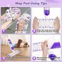 Mop Pads Refills for Swiffer Power Mop: 20 Pcs Wet Dry Disposable Pad for Multi-Surface Floor Cleaning - Mopping Replacement for Tile Hardwood - Sweeping Cloths for Home Kichen