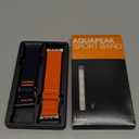 Suitisbest 2 Pack Sport Band Compatible with Apple Watch Ultra Band 49mm 46mm 45mm 44mm 42mm 41mm 40mm 38mm, Stretchy Sport Loop Strap for iWatch Series 11 10 9 8 7 6 5 4 3 2 1, SE 3 2 1, Ultra 3 2 1 (Orange/Midnight Blue)