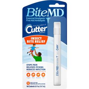 Cutter BiteMD Insect Bite Relief Stick, Analgesic And Antiseptic, 0.5 Fl Oz