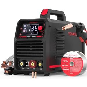 YESWELDER 135Amp MIG Welder,110V Flux Core Welder Flux Core MIG/Lift TIG/Stick 3-in-1 Large LED Digital Display Welding Machine IGBT Inverter Welder( CUT-55DS  PRO)