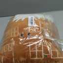 Cute Gingerbread House Pillow, Xmas Plush Throw Pillow Snow House Shaped Holiday Decor, Brown 13.8"