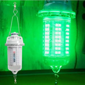 FUNKS Underwater Fishing Light LED Rechargeable Submersible Battery Powered Night Fishing Portable Cordless Fish Attracting Light Bakushin Pro (Green)
