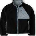 The Children's Place Boys' Long Sleeve Sherpa Fleece Full Zip Jacket (Large, Black)