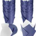 Jutom 200 Pack Tulip Cupcake Liners Paper Baking Cups Greaseproof Muffin Liners Grease Resistant Cupcake Wrappers for Weddings Birthday Cake Balls Muffins Candy Jelly Party(Dark Blue)