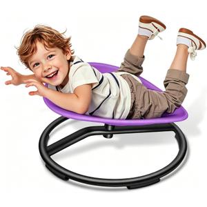 FERUERW Spinning Chair for Autistic Kids, Autism Sensory Products | Sensory Toy Gifts for Children with ADHD/Autism, 220LBS Weight Capacity, Training Body Coordination, 3+ Years (Purple)