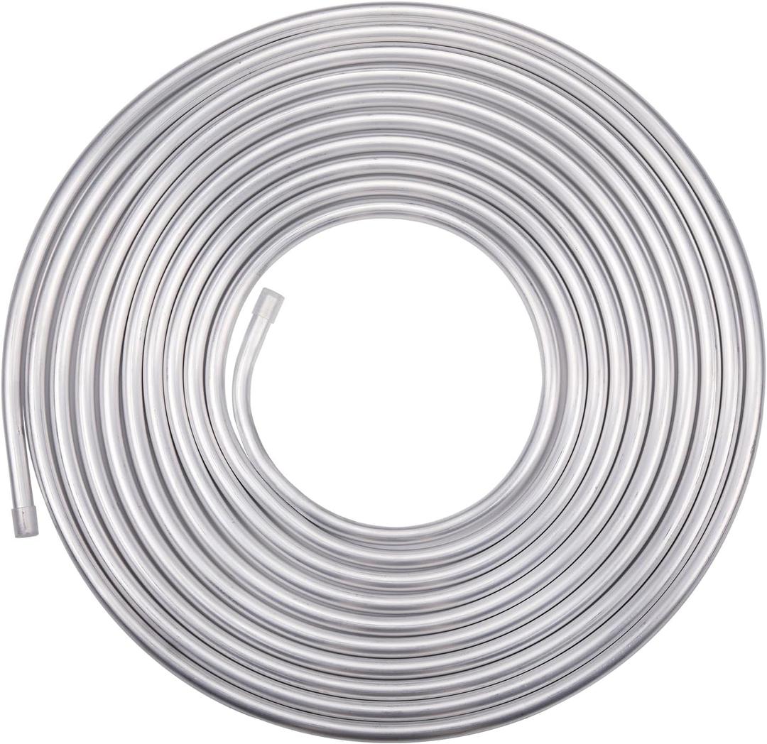 5/16" OD Aluminum Hard Fuel Line Hardline Tube Tubing Coil 25 Feet Roll