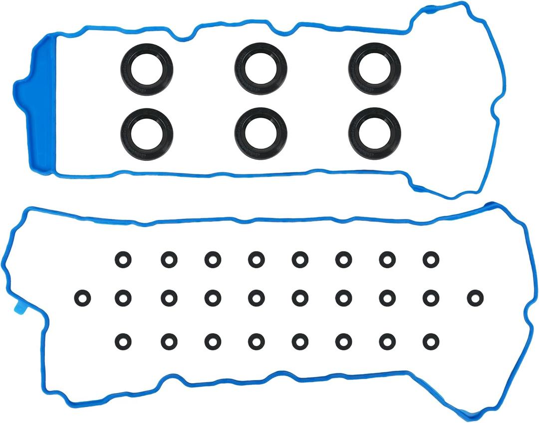 VS50808R Valve Cover Gasket Set Kit for 2009-2017 Chevy GMC Cadillac Buick - Camaro Caprice Impala Traverse Equinox Colorado Enclave Lacrosse ATS CTS SRX STS XTS Acadia Canyon Terrain Saab 9-4X