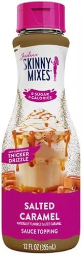 Pack of 2 Salted Caramel Sugar Free Zero Calories Syrup Sauce For Coffee, Dessert, Ice Cream, Yogurt, BB 14/2025