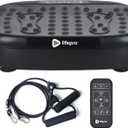 Lifepro Vibration Plate Exercise Machine with Magnetic Acupoints - Full Body Vibration Platform for Beginners and Recovery - Ideal Lymphatic Drainage Massager for Muscle Toning and Overall Fitness (Black)