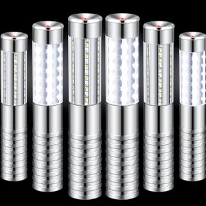 Tuanse LED Strobe Baton Light Bar Rechargeable LED Bottle Service Lights Reusable Champagne Bottle Handheld Light Topper for Bar Nightclub Concert Event Outdoor, 6 Pcs