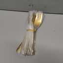 Evanda Gold Dessert Forks Set of 12 Pack 5.62", Golden Titanium Plating Pastry Fork, Appetizer Fork for Fruit, Cake, Cheese, Party Trips, Cafes, Restaurants, Easy To Clean, Dishwasher Safe