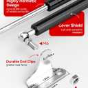 28 Inch 300Lbs 1334N Gas Struts for Heavy Lid, RV Bed Heavy-Duty Underbed Storage Box Floor Hatch Trailer Trap Door Truck Tonneau Cover, DIY Gas Lift Shocks Kit with L Mount Brackets, 2 Pcs by IAQWE