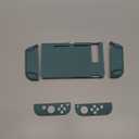 eXtremeRate PlayVital Back Cover for Nintendo Switch Console, Handheld Controller Separable Protector Hard Shell for NS Joycon, Customized Dockable Protective Case for Nintendo Switch - Hunter Green