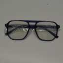 livho Vintage Aviator Blue Light Blocking Glasses, Fashion Oversized Frames with UV Protection Coating, Unisex Design