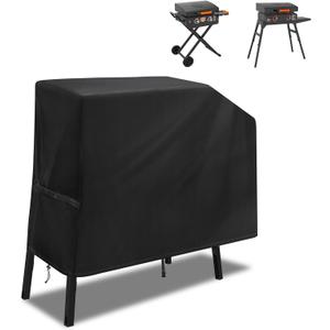 Griddle Grill Cover for Blackstone 22 inch and 17 inch with Hood and Stand, Waterproof Grill Cover, 500D Oxford Cloth