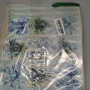 Blue Chinoiserie Christmas Tree Storage Bins Box with Handles, Gold Glitter Grand millennial Christmas Collapsible Fabric Storage Basket Box Organizer for Bedroom Bathroom Clothes Toys Books