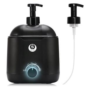 Hot Lather Machine SANGLE SOPFFY,Shaving Cream Warmer for Men 800ML Large Capacity Heated Shaving Cream Dispenser for Home Salon Barber Shop Spa With 2 Pumps,Christmas and Birthday Gift(Black)