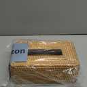 Rattan Tissue Box Cover Natural Woven Facial Napkin Holder Rectangular 10 x 6.1 x 4.1 Inch (Natural)