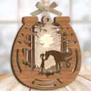 4 x Girl Horse Lovers Ornament 2025, Horse Gifts for Women, Girls, Teens, Kids, Wooden Ornaments for Christmas Horse Themed Party Decorations, Animal Lover Gifts as Christmas Horse Decor