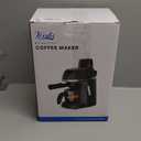 Coffee Machine, 3.5 Bar Espresso & Cappuccino Machine with Steam Wand, Compact Design Coffee Maker for Latte, Safety Lock & Tritan Cups, 800w, Black