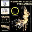 144PCS Wedding Wands Kit, 72 LED Light Up Wands & 72 Glow Sticks, 3 Modes