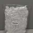 Auban 100PCS Disposable Shower Caps, Plastic Clear Hair Cap Large Thick Waterproof Bath Caps for Women, Hotel Travel Essentials Accessories Deep Conditioning Hair Care Cleaning Supplies(20.5")