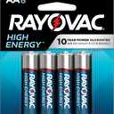 Rayovac High Energy AA Batteries (4 Pack), Double A Alkaline Batteries