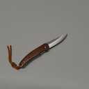 Small Pocket Knife, Folding Knife with 2.4 Inch Blade, Liner Lock, Wood Handle for EDC, Outdoor Camping, Survival (Polished)