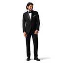 Alton Lane Mercantile Tuxedo Tailored Fit - Premium Quality Tuxedo for Men, Stylish and Elegant Formal Suit for Men, Raven Black, 40R