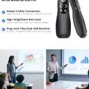Presentation Clicker Wireless Presenter Remote for PowerPoint, Powerpoint Clicker with Volume Control PowerPoint Slide Advancer for Mac, Computer, Laptop