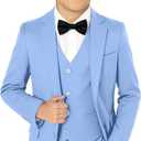 Boy Suits 5 Pieces Formal Suit Set with Adjustable Waist Kids Dress Suit for Wedding Prom 18