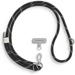 RhinoShield Braided Crossbody Phone Lanyard | Additional Loop to Hang Airpods, Recycled Materials (Landyard Card Included) (Black) RhinoShield Braided Crossbody Phone Lanyard | Additional Loop to Hang Airpods, Recycled Materials (Landyard Card Included) (Black)