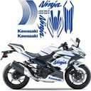 TZMAPU Compatible 400,Motorcycle Stickers, Full Body Decorative Decals Waterproof Stickers， 400 Accessories (Blue)