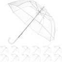 Clear Bubble Umbrella Wedding - 1 Pack Transparent Dome Umbrellas, Windproof POE Rain Umbrella Bulk, 35.4" Large Clear Umbrellas for Wedding Photography, Bride Groom & Outdoor Events