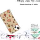 Watercolor Pumpkin Fall Leaves Case Compatible with iPhone 14, Cute Halloween Vibe Case for iPhone 14, Trendy Unique Design TPU Bumper Cover Case