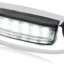 NTHREEAUTO Front Smoked Fender Light White LED Fender Tip Running Lights Compatible with Harley Electra Glide Ultra Limited - Smoke Lens