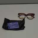 miyya Oversized Blue Light Glasses For Woman, Fashion Computer Screen Glasses, Non Prescription Eyeglasses For Women (Mocha (Transparent)