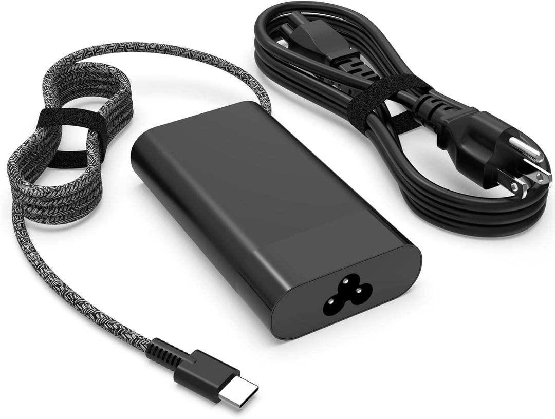 65W USB-C Laptop Charger Replacement for HP AI PC OmniBook 7 5 X Flip 16" 14" 17.3 inch,for HP EliteBook X Flip/Ultra G1i 14 inch Notebook Next Gen AI PC Laptop Type C AC Power Adapter
