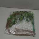 EDIMENS 4 Packs 41.7 Inch Artificial Ficus Branches Faux Stems Eucalyptus Branches Faux Leaf Spray Green Ficus Twig Stems Greenery Stems Faux Branches for Vase Filler Home Office Wedding Decoration