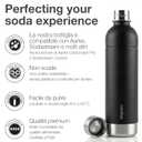 Stainless Steel Carbonating Bottle 33 oz | Compatible with Aarke Carbonator 3, SodaStream Duo & Plastic Bottles | Not for models Aqua Fizz & Jet | No Expiry | Plastic-Free