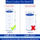 Cryspool 08053 Filter Compatible with Jandy CS100, R0462200, PJANCS100, C-8410, FC-0821, 100 Sq. Ft Pool Filter Cartridge, Pack of 1