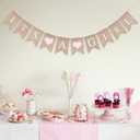GCQQ Its a Girl Banner No DIY Baby Shower Girls Banner Sign, Burlap Babies Showers Girls Banners for Gender Reveal, Welcome Baby Backdrop Decoration