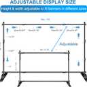 Backdrop Banner Stand, 10x8ft Adjustable Step and Repeat Stand Kit, 8x10ft