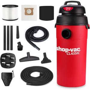 Shop-Vac 5 Gallon 5.5 Peak HP Wet/Dry Vacuum, Wall Mountable Compact Shop Vacuum with 18+7Ft Long Hose & Attachments, Ideal for Jobsite, Garage, Car & Workshop, 9522236