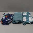 PATPAT 3 Pack Girls Jumpsuits Solid Color Floral Print Button Down Sleeveless Jumpsuits Long Romper Pants with Pockets 13-14Y
