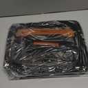 Wedama Toiletry Bag for Women, Hanging Travel Toiletry Bag with Jewelry Organizer Compartment Large Makeup Bag, PVC Waterproof Cosmetic Travel Bag for Travel Business Trips Camping Bathroom, Black