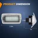 Nilight 2PCS LED Interior Door Panel Light Courtesy Warning Lights White Beam Plug and Play for Toyota Avalon Sienna Venza Camry Prius 4Runner Lexus IS ES GS LS RX GX LX Subaru BRZ