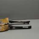 BUCKLOS 27.5" MTB Fork 120mm Travel, 1-1/8" Straight/Tapered Mountain Bike Fork Rebound Adjust, 15mm100mm Axle, Manual Lockout Air Shocks (Gold-Straight tube)