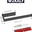 Paper Towel Holder, Black Paper Towel Holder Under Cabinet Wall Mount or Self Adhesive Paper Towel Bar, Hanging Paper Towel Rack for Kitchen and Bathroom, SUS304 Stainless Steel