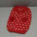 Dxhycc Dog Knitted Sweater Dog Heart Sweater Puppy Sweater Warm Soft Pet Holiday Clothes for Small Cats and Dogs (Red, S)